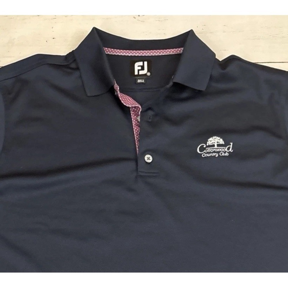 Footjoy Golf Shirt Polo Shirt Medium  Mens Cottonwood Country Club